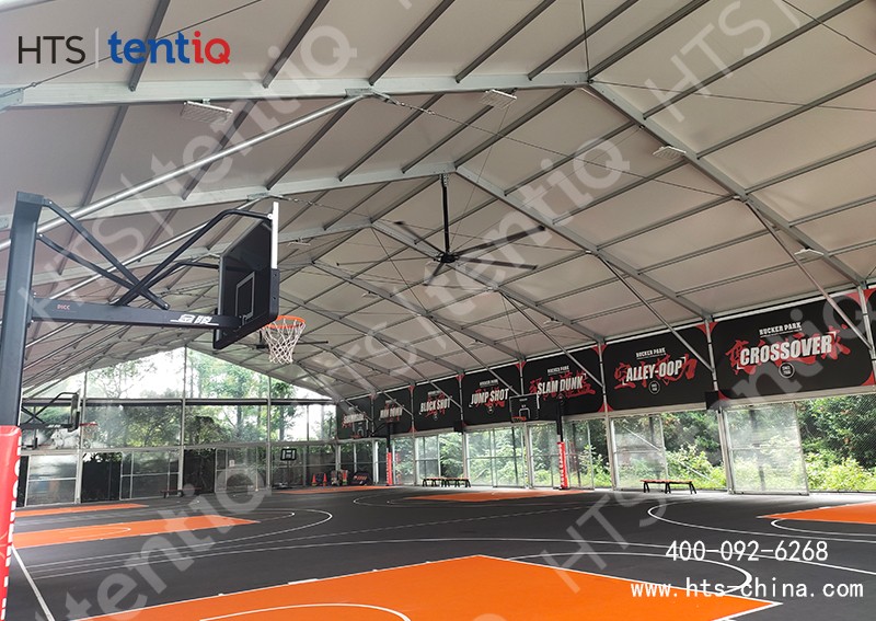 裝配式篷房結(jié)構(gòu)的室內(nèi)籃球館 裝配式篷房結(jié)構(gòu)的室內(nèi)籃球館