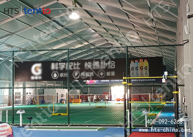 一年365天無間歇可運營的篷房結(jié)構(gòu)做羽毛球館，幫助商家快速收益