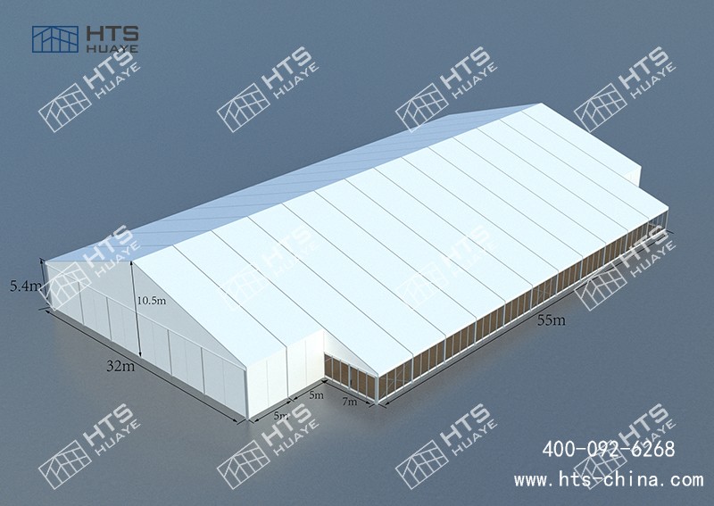 超2000平方的體育篷房館籃球，搭建周期在1周之內