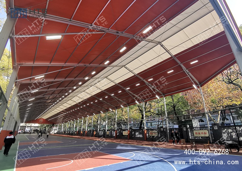 超2000平方的體育篷房館籃球，搭建周期在1周之內