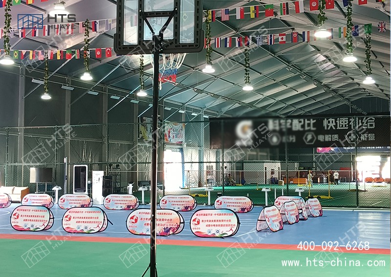 請問您們華燁建筑科技有沒有做過羽毛球體育篷房案例！