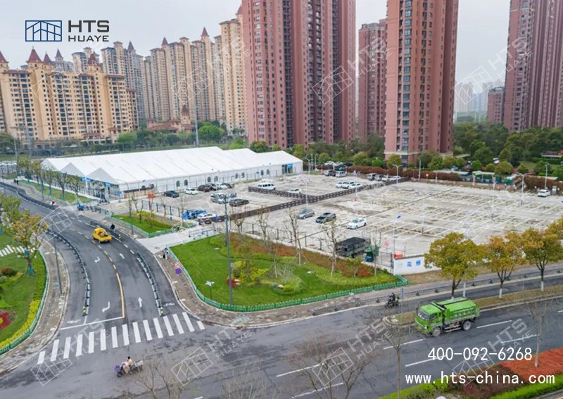 這座接近4000平方米的菜市場篷房，正式投入使用了