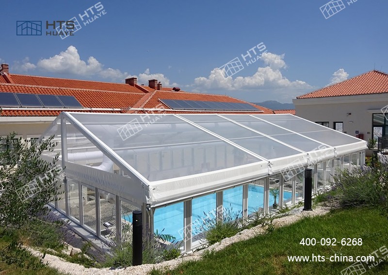 游泳館篷房快速搭建，一鍵開啟 “室內泳池” 模式