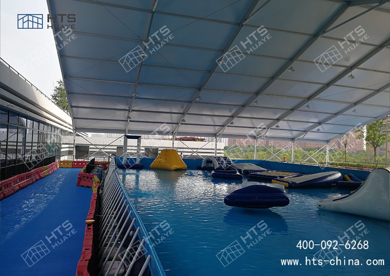 游泳館篷房快速搭建，一鍵開啟 “室內泳池” 模式